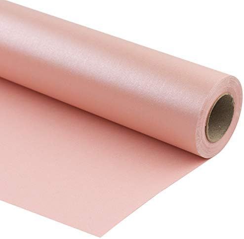 RUSPEPA Pink Matte Wrapping Paper - 81.5 Sq Ft - Solid Color Pearly - Lustre Paper Perfect for We... | Amazon (US)