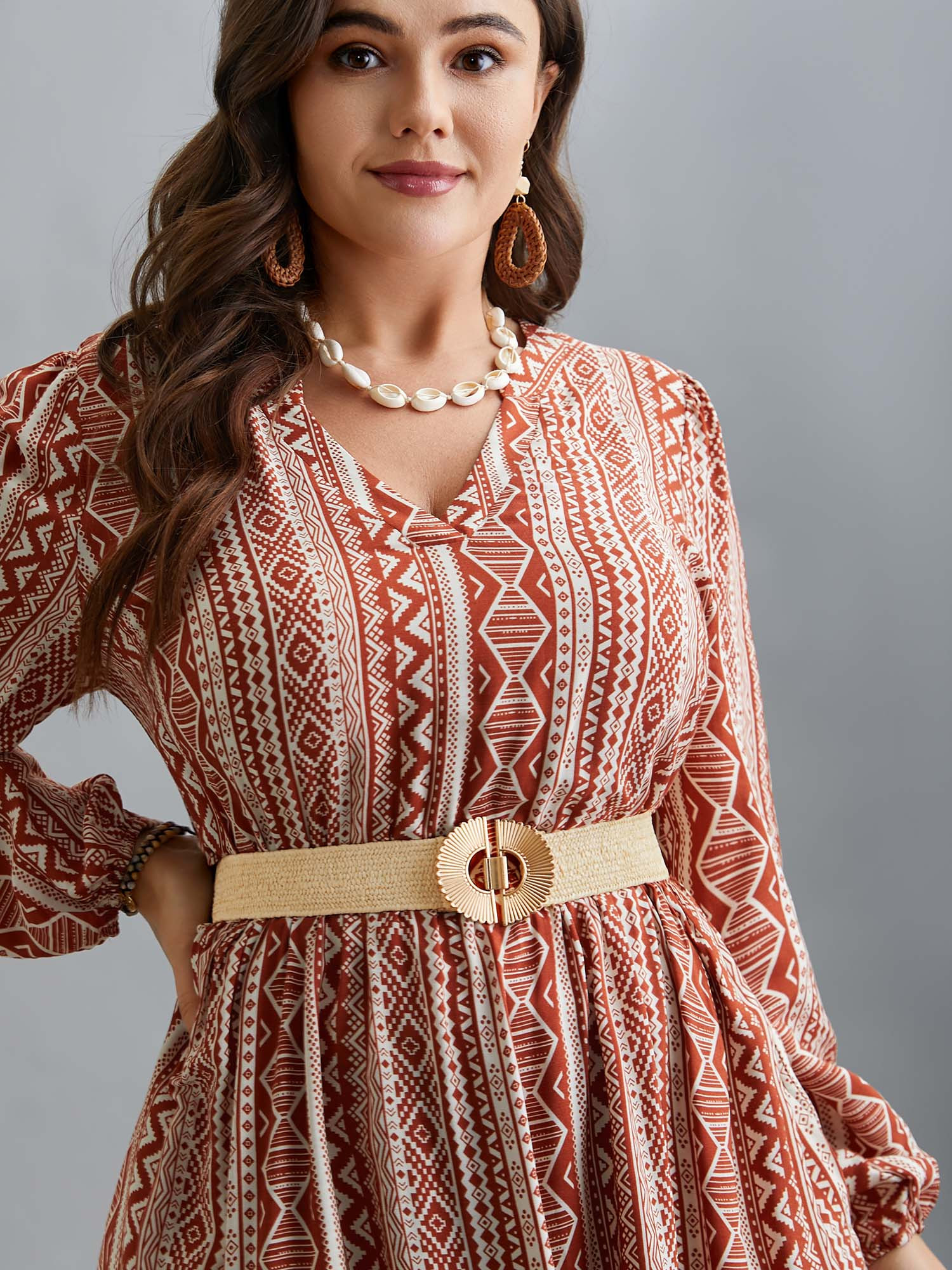 Gold-Tone Floral Buckle Belt | Bloomchic