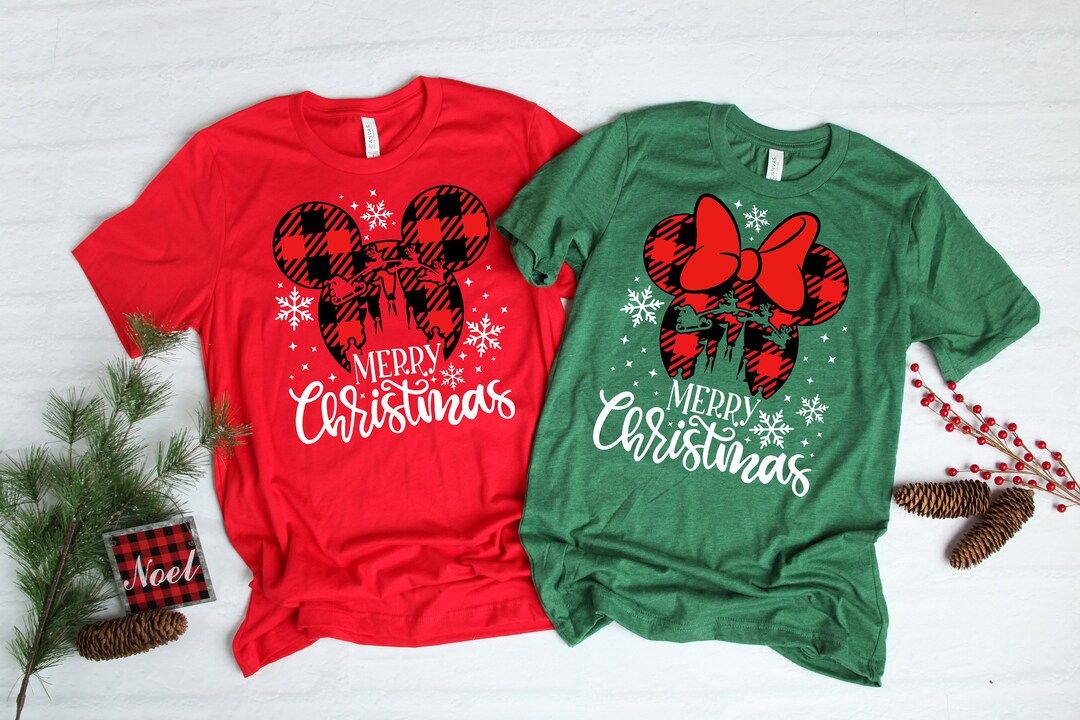 Disney Christmas Minnie Mickey Matching Christmas Disney - Etsy | Etsy (US)