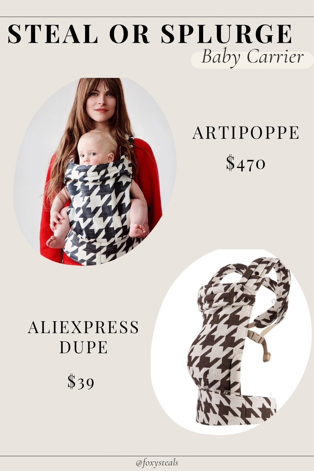 Love the luxe look of the Artipoppe baby carrier but not the price? This dupe gives you the same chic, ergonomic design at a fraction of the cost. Soft, safe, and stylish—perfect for everyday babywearing! Tap to shop this affordable alternative 🦊✨ #BabyCarrier #ArtipoppeDupe #MomLife #AffordableBabyGear

#LTKKids #LTKBump #LTKBaby