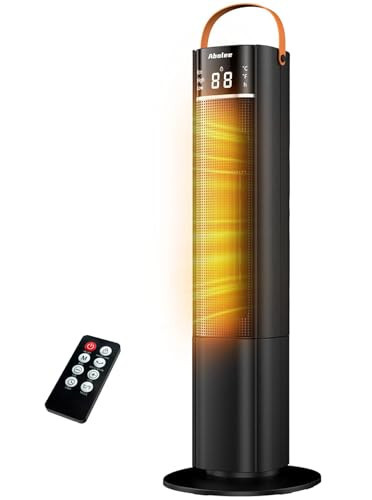 Space Heaters Indoor Use, 26" 12ft/s Electric Heater with Remote, 1500W Electric Heaters with 75°Oscillation, 1-12H Timer, PTC Electric Heater for Large Room, Bedroom Home Office1 | Amazon (US)