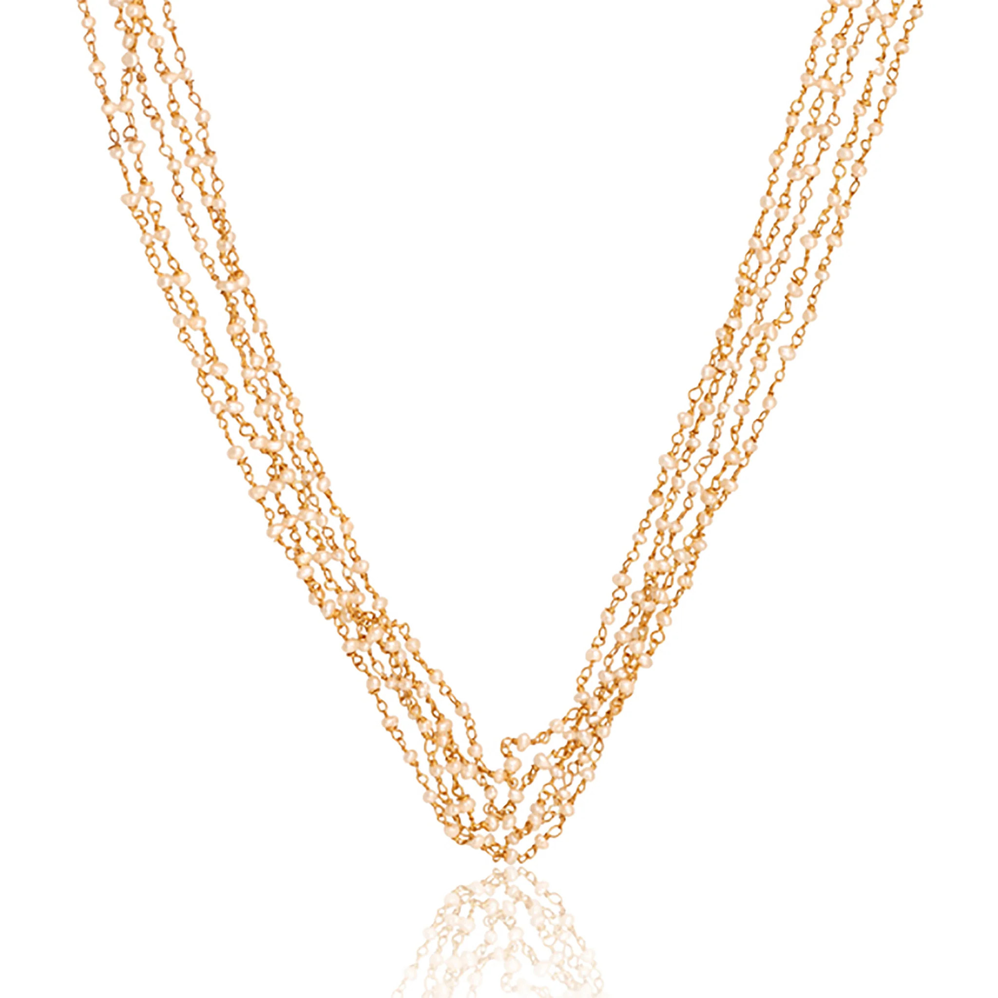 Stay Golden Pearl Collar Necklace | Christina Greene Jewelry | Christina Greene 