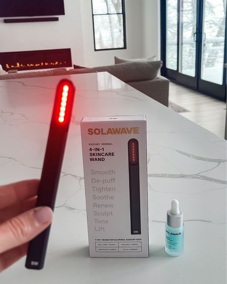 solawave red light therapy wand for glowing skin — galvanic current, therapeutic warmth, and facial massage

#LTKGiftGuide #LTKbeauty