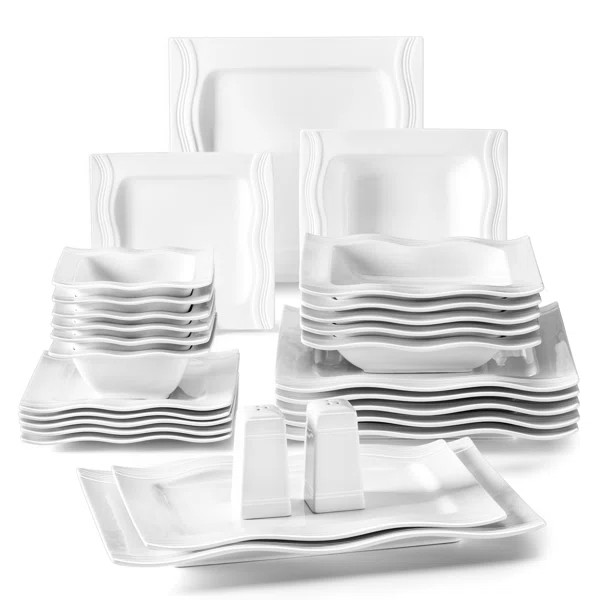 Caua 28 Piece Dinnerware Set, Service For 6 | Wayfair Professional