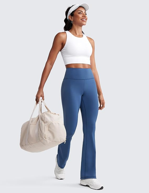 CRZ YOGA Womens Butterluxe High Waist Flare Pants 29" / 30.5" / 32" / 33.5" - Wide Leg Bootcut Yo... | Amazon (US)