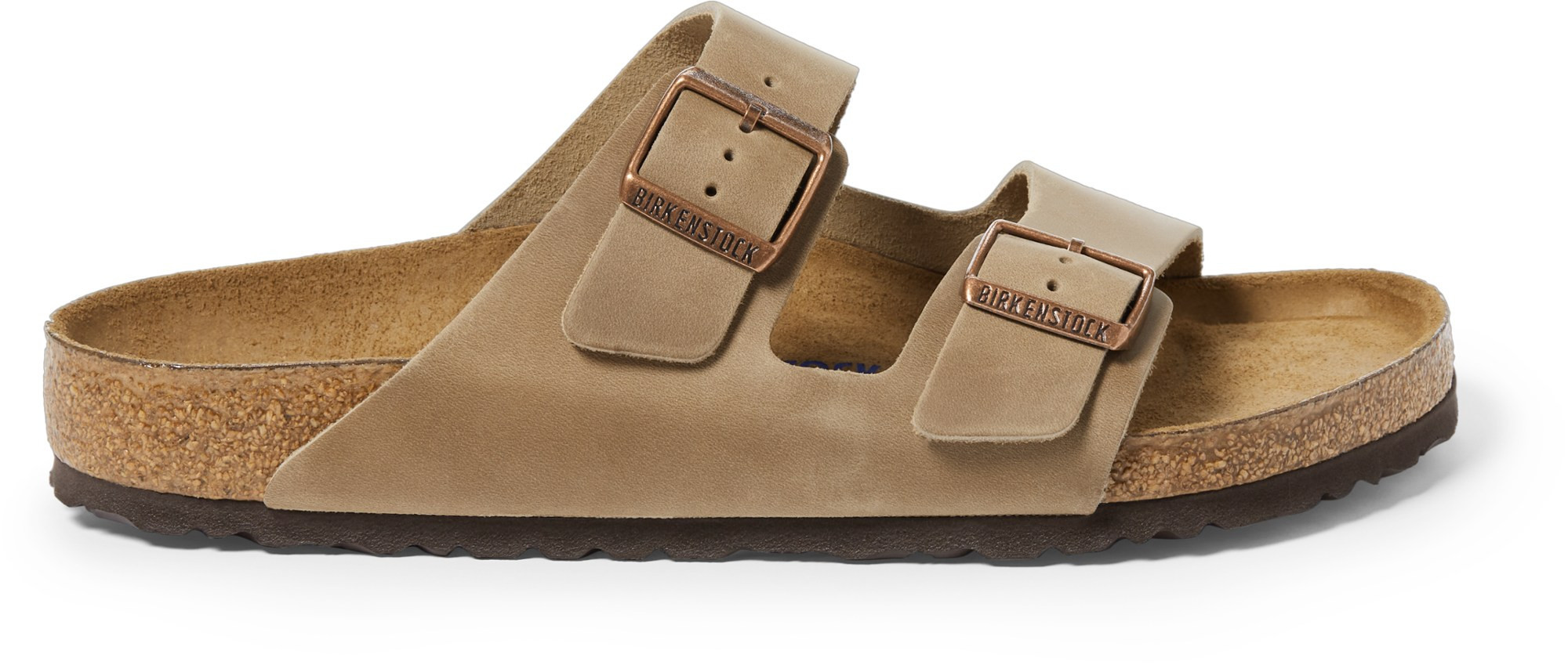 Birkenstock Men's Arizona Soft Footbed Sandals Brown 40 EU Regular/Wide | REI