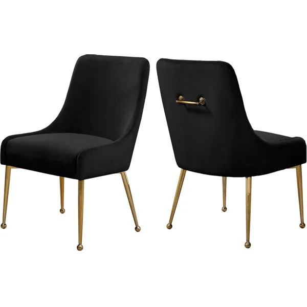 Rickyah Velvet Upholstered Side Chair | Wayfair North America