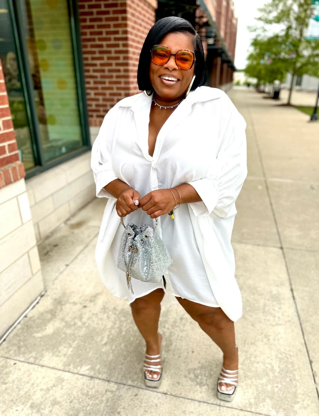 Oversized White Blouse / Dress - Etsy | Etsy (US)