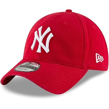 New York Yankees 9TWENTY Red 920 Adjustable Cotton Hat Cap | Amazon (US)