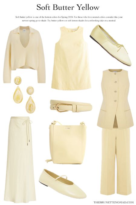Soft butter yellow is one of the hottest shades for spring 2024

#pastelyellow #spring2024 #summer2024 #LTKspring

#LTKitbag #LTKfindsunder100
