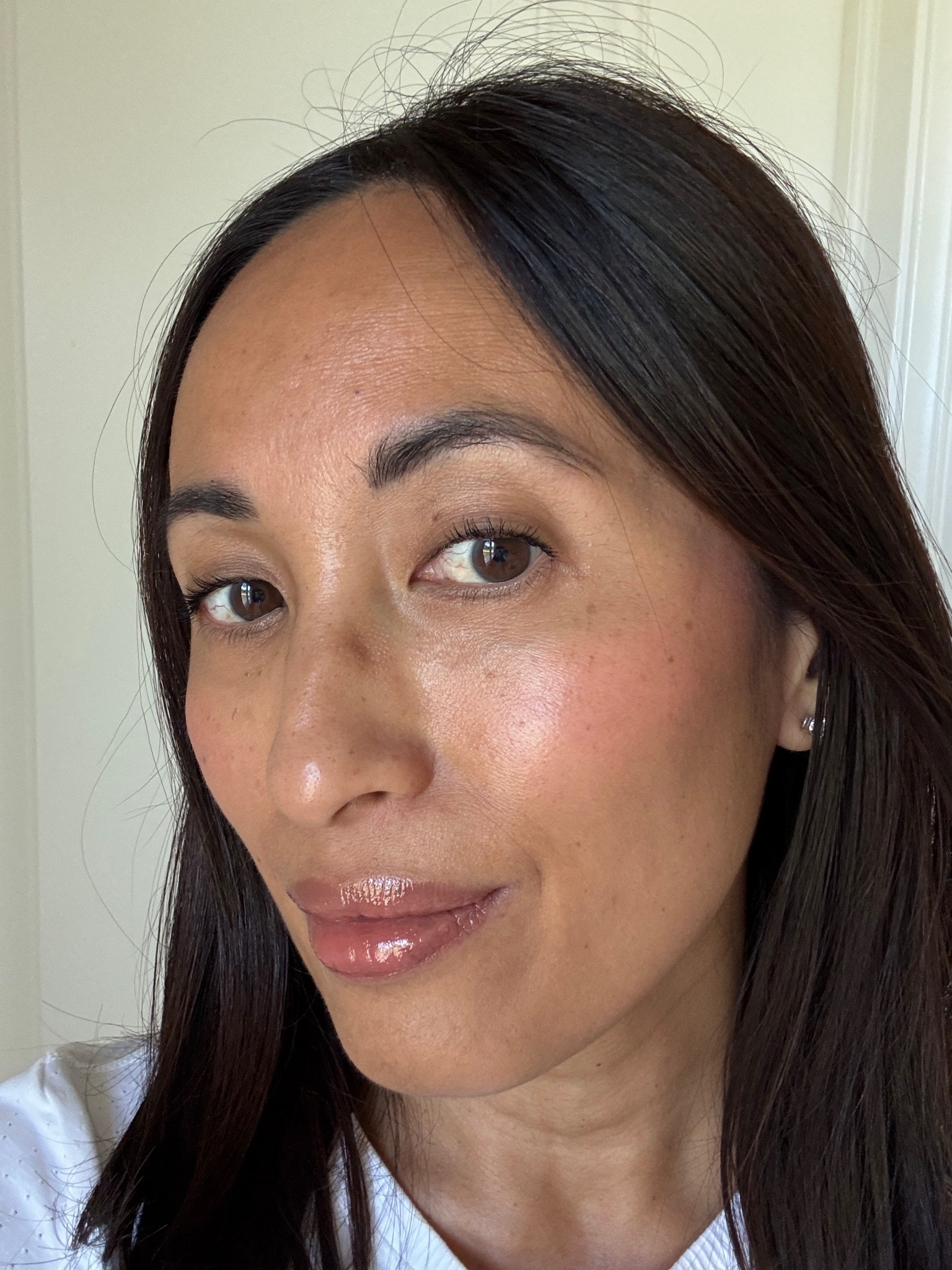 Trying out a new tinted moisturizer from @Merit  The formula is lightweight and has a subtle blurring effect to even out skin tone. Skin feels like skin; soft and velvety, almost like a powder finish. Shade finder tool on website worked well to match my currently tanned skin. Layers well over skincare and @Merit glow serum. Wore well over the course of the day, without breaking down or making me oily. 
- Blush also from @Merit in shade lusitano. I apply two swipes of the blush stick, then buff it out with a brush. 
- I lightly applied @Merit bronzer stick to cheekbones (prior to blush); plus contour areas of nose and forehead. Swiped once and then buffed out with brush in each area. 
- Favorite summer nude lip combo from @Merit is lip blush in shade vendome and lip oil in shade biarritz. 
- Finished with @Merit clean volume mascara in black. Lashes look lifted, volumized. Lasts all day looking freshly applied and comes off easily. I don’t loose any lashes when taking off this mascara!

#LTKOver40 #LTKBeauty