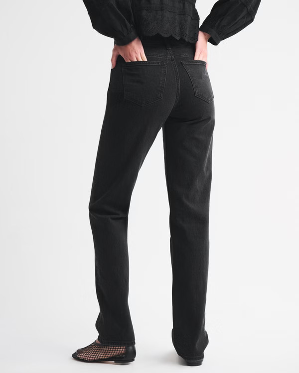 Mid Rise 90s Straight Jean | Abercrombie & Fitch (US)