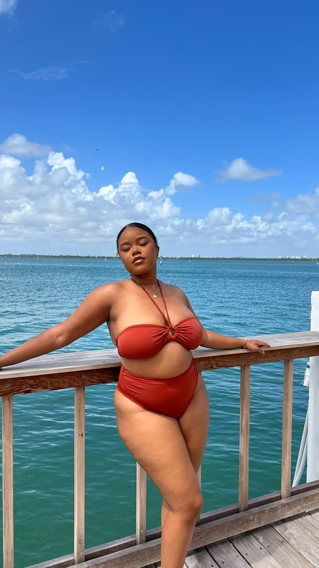 A spring and summer swimsuit outfit. Perfect for vacation. #swimsuit #springoutfit #curvyfashion #midsizefashion #summerswimwear #vacationoutfit

#LTKgrwm #LTKMidsize #LTKSpringSale