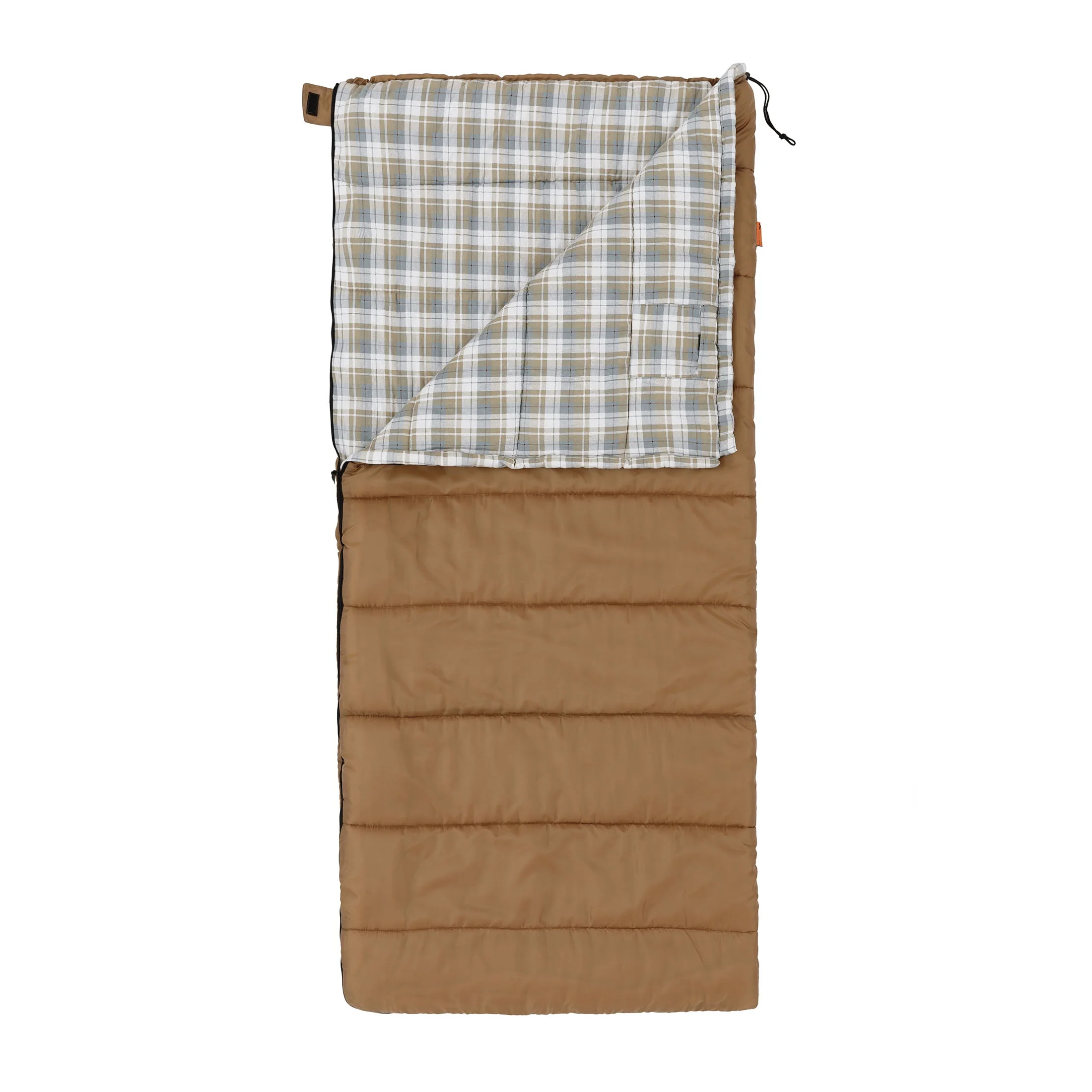 Ozark Trail 35F Flannel Lined Rectangle Adult Sleeping Bag - Brown (80" x 36") | Walmart (US)