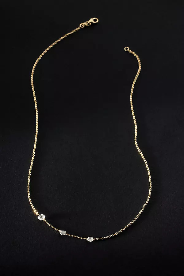 Triple-Diamond Chain Necklace | Anthropologie (US)