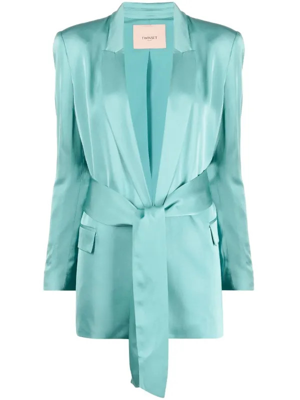 Einreihiger Blazer mit Bindegürtel | Farfetch Global