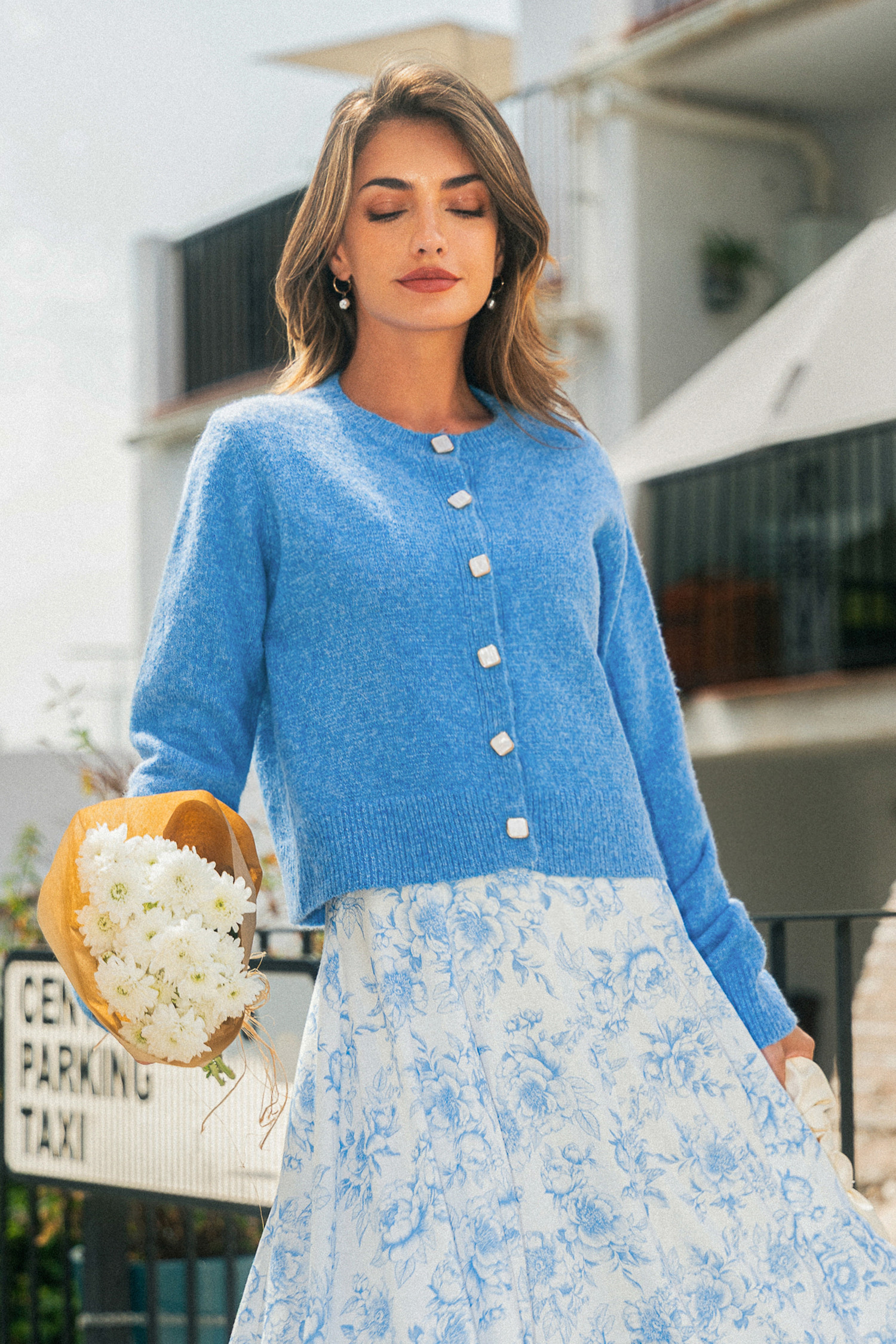 City Rhythm Blue Cardigan | Cupshe US