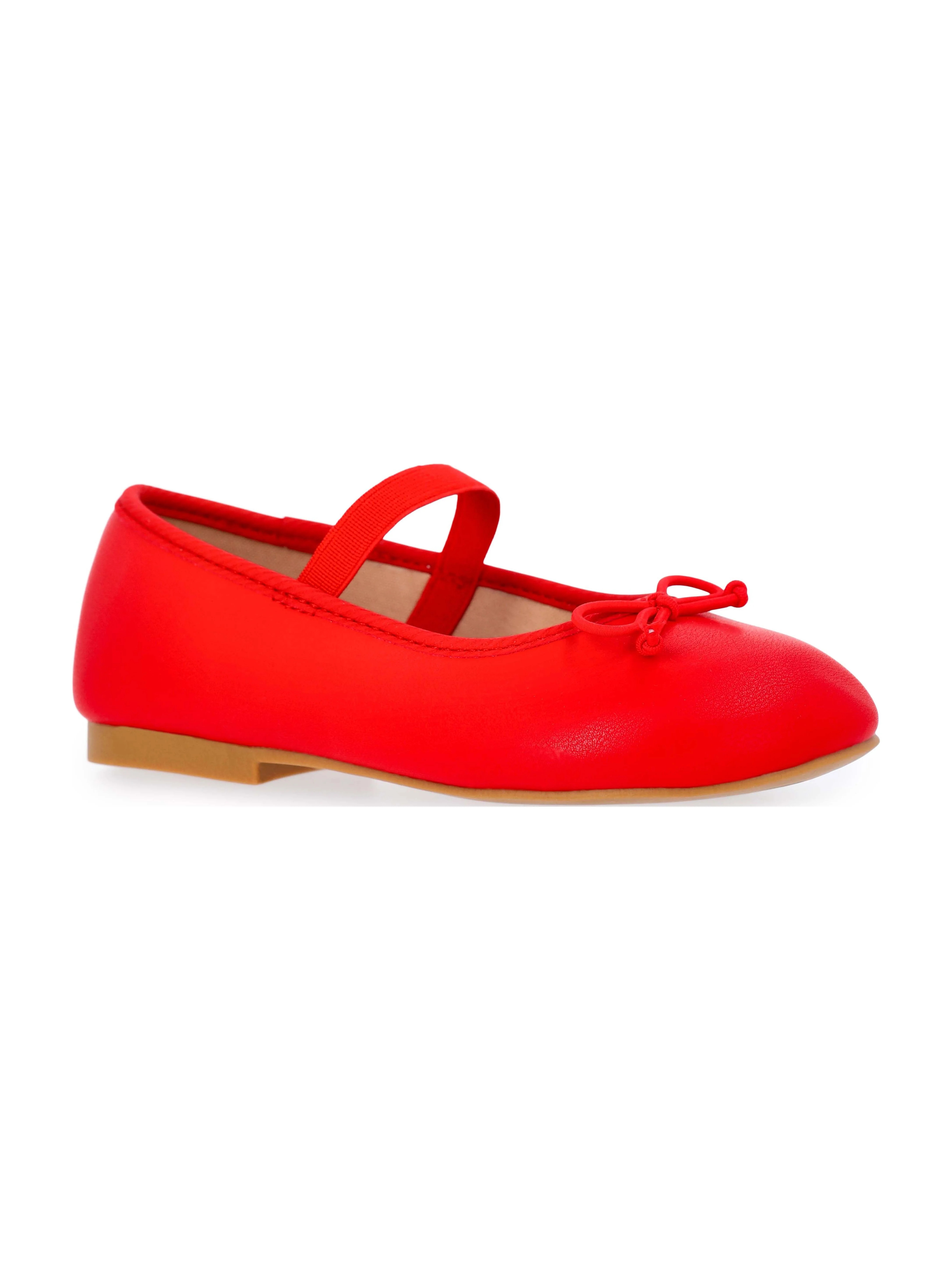 Wonder Nation Toddler Girls Bow Ballet Dress Shoes | Walmart (US)