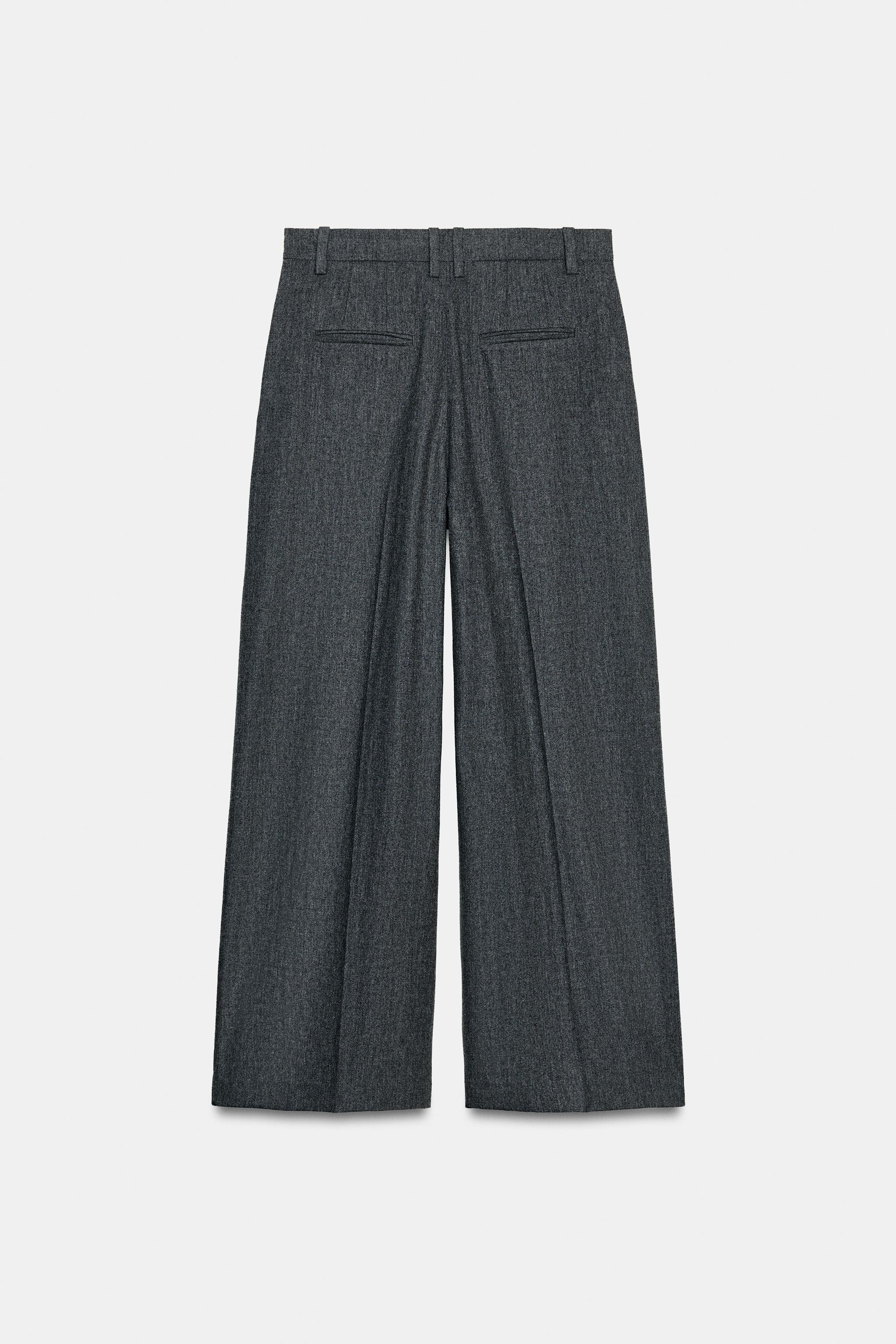 ZW COLLECTION WIDE-LEG DARTED TROUSERS | Zara UK