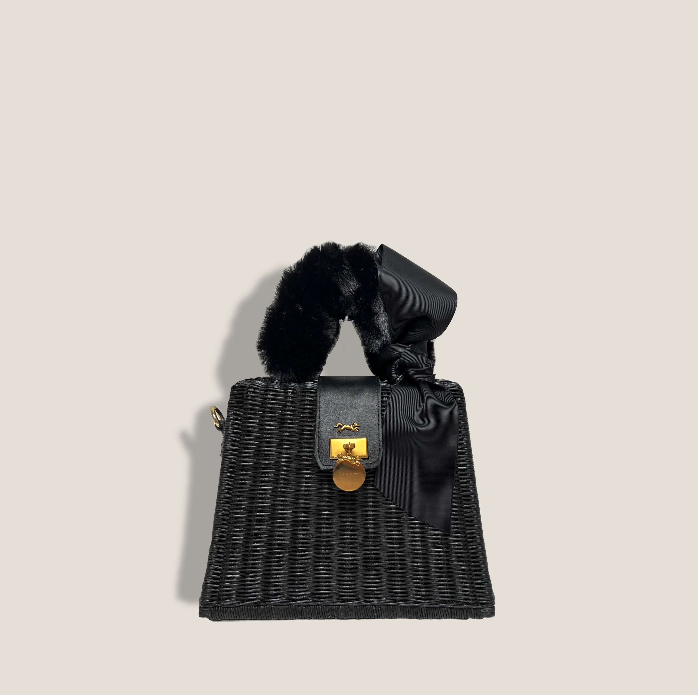 MME. MONACO FUR BAG "Grand" - NOIR | MME.MINK