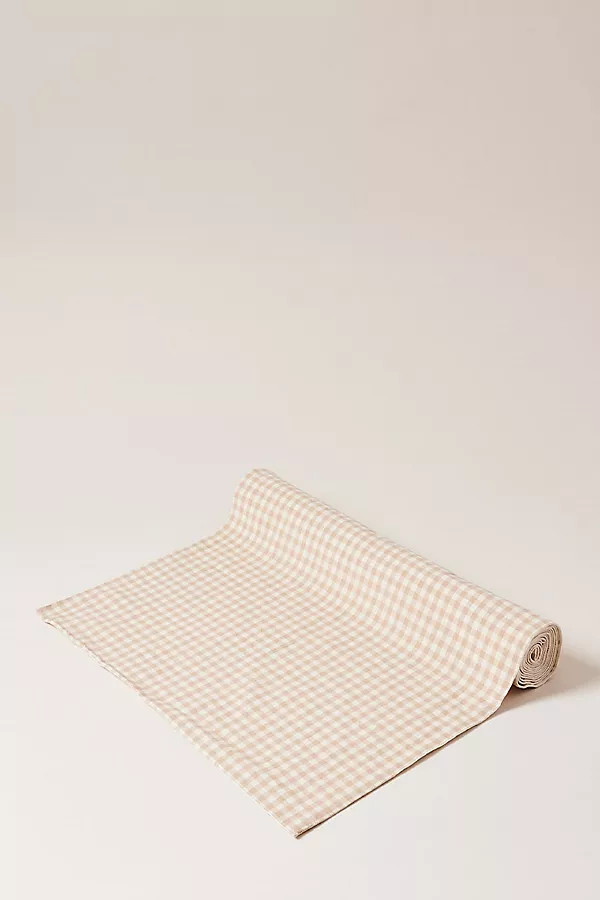 Farmhouse Pottery Petite Gingham Runner | Anthropologie (US)