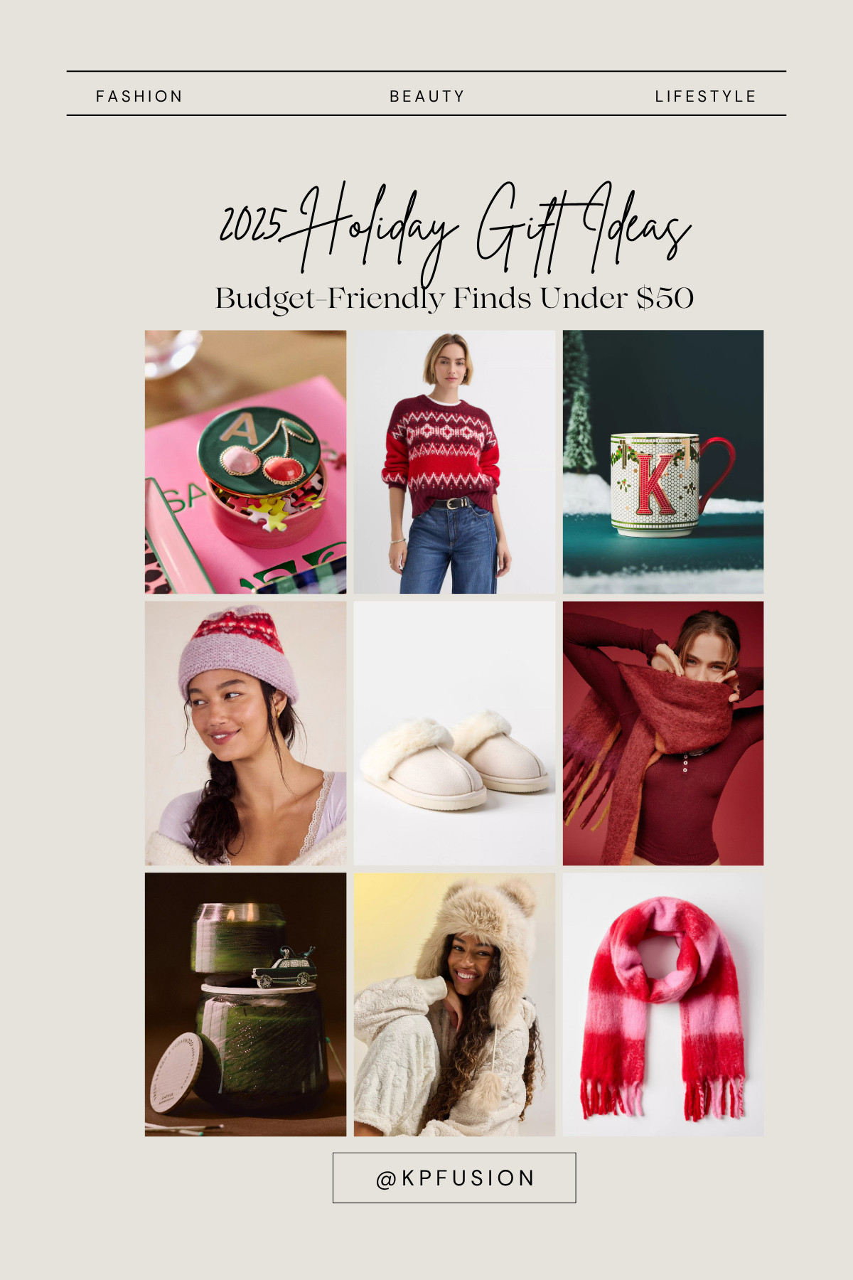 Everything in this holiday gift guide is cute, cozy and under $50! 

 #LTKGiftGuide #LTKHoliday #LTKFindsUnder50