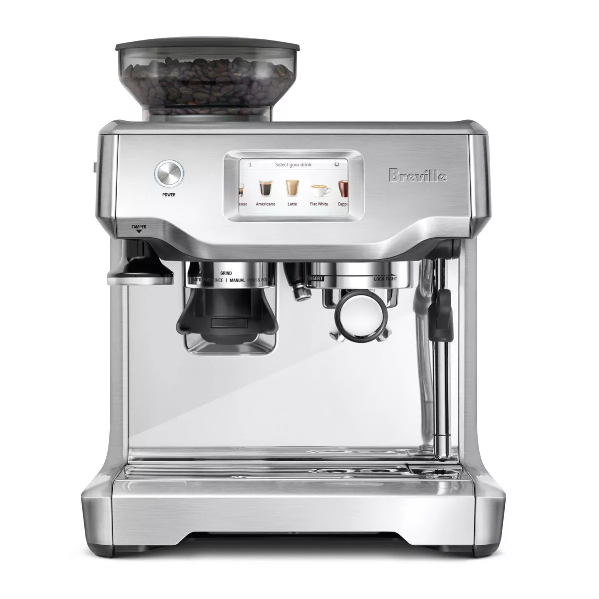 Breville Barista Touch Stainless Steel Espresso Maker BES880BSS1BUS1: 15 Bars Pressure, Milk Frot... | Target