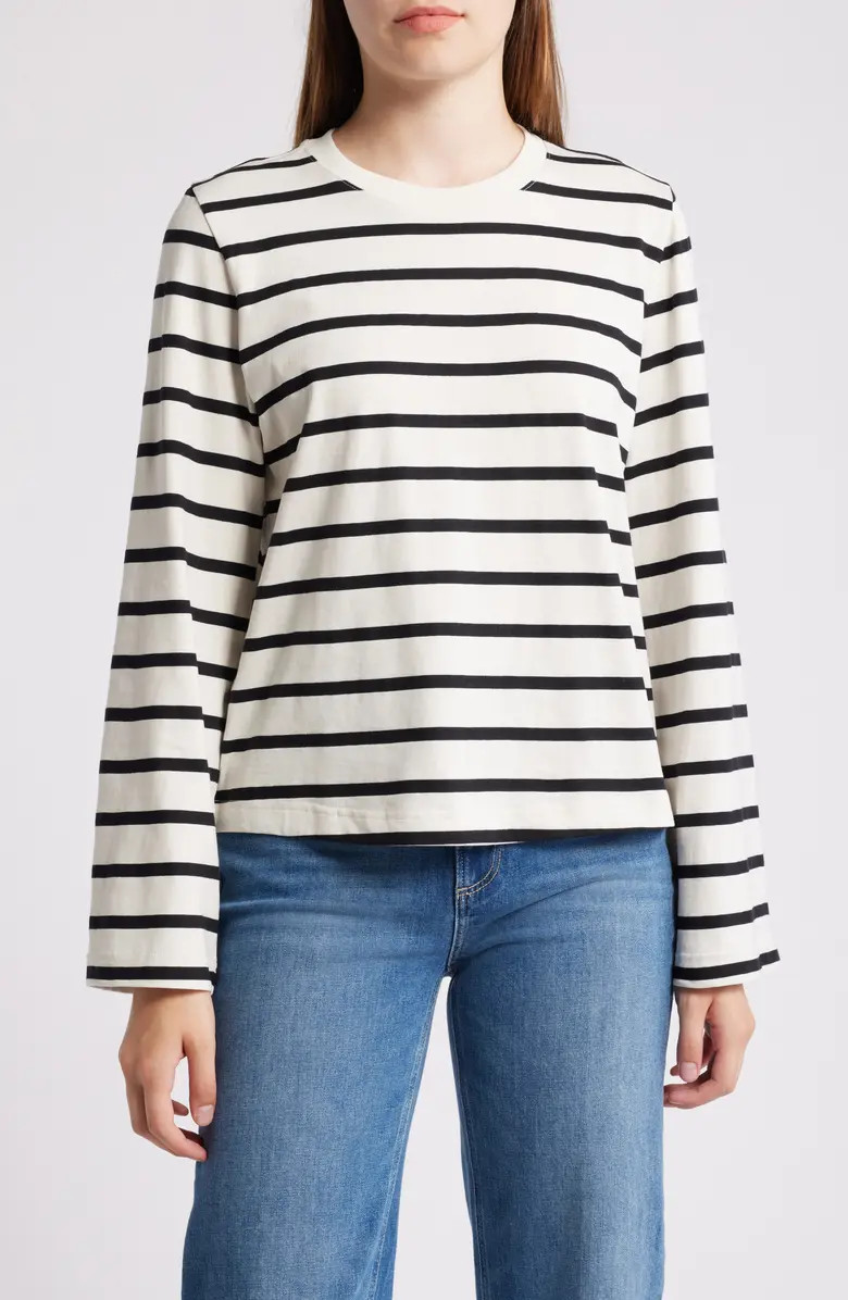 Stripe Crewneck Top | Nordstrom