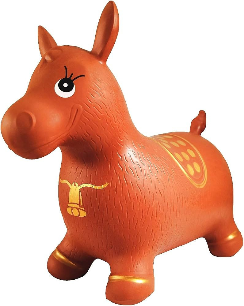 AppleRound Inflatable Ride-on Bouncy Animal Hopper – Horse, Cow or Unicorn – Kids Space Hoppe... | Amazon (US)