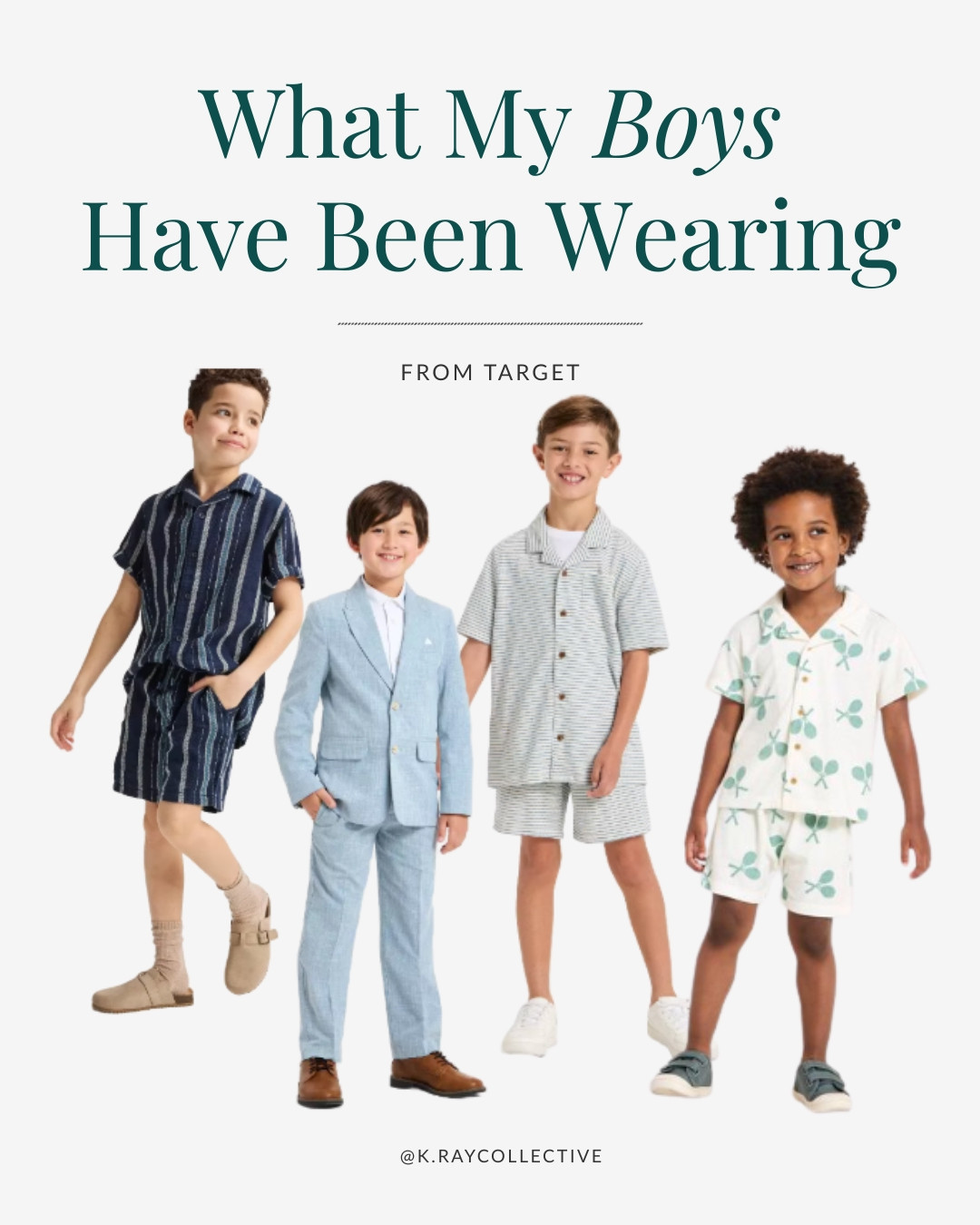 Four great spring outfits for Boys from Target. 

#boysoutfits #summeroutfits #targetstyle #boys 

 #LTKKids