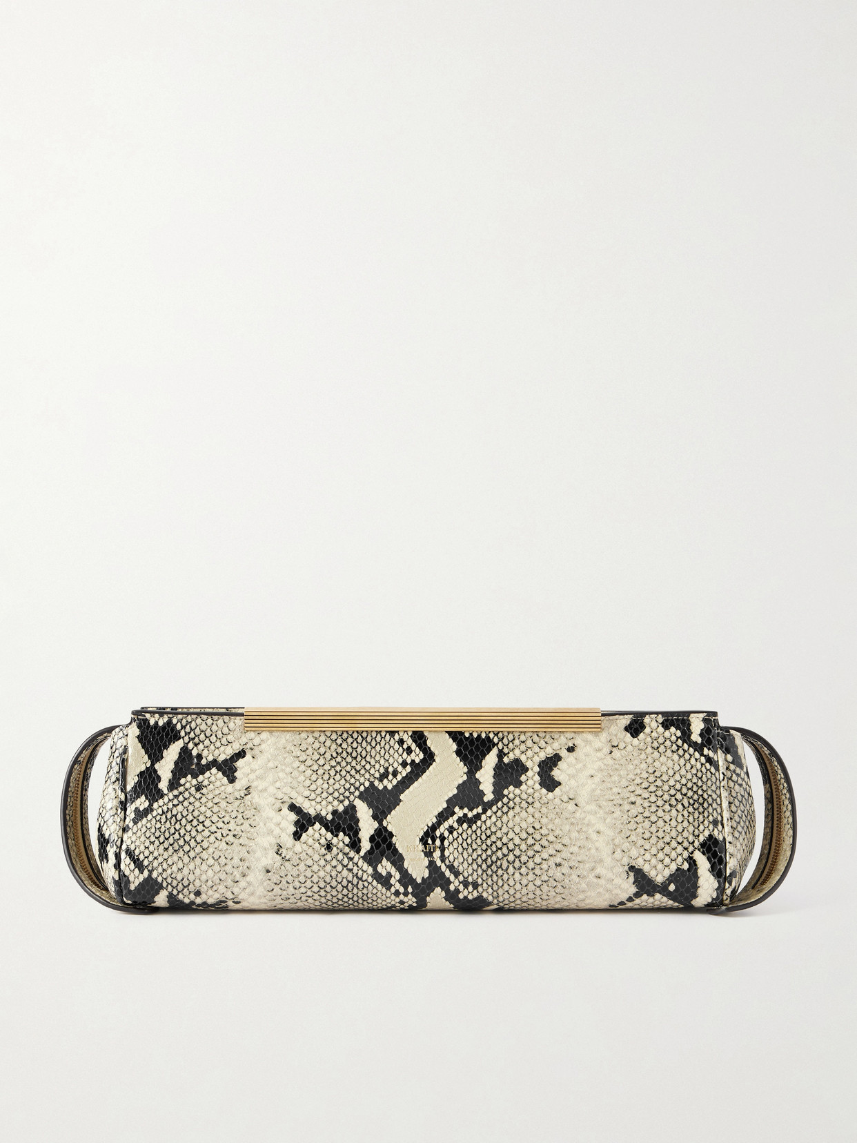 KHAITE - Donna Snake-effect Leather Clutch - Animal Print | NET-A-PORTER (US)