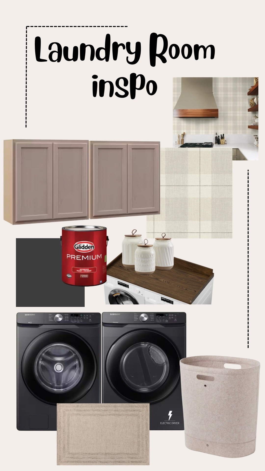 Pulling together the laundry room game plan! A few items are sign sealed almost delivered! Some I still need to order once I’ve saved a little more! 🫶🏻

#LTKSeasonal #LTKHome #LTKStyleTip