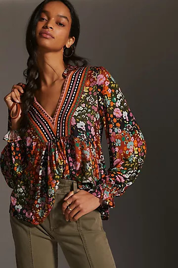 Bl-nk Stephanie Long-Sleeve Top | Anthropologie (US)