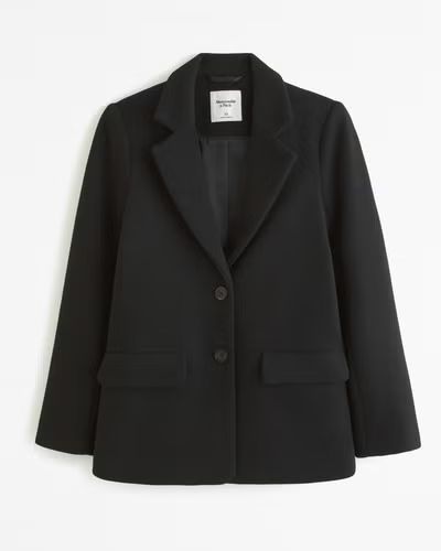 Heavyweight Wool-Blend Blazer Coat | Abercrombie & Fitch (US)