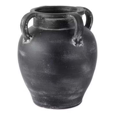new!Linden Street 13" Black Terracotta Vase | JCPenney