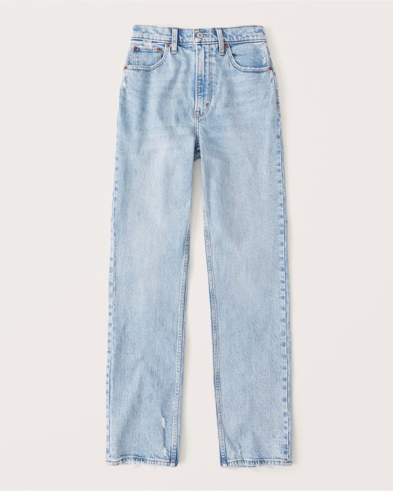 Women's Ultra High Rise 90s Straight Jean | Women's Clearance | Abercrombie.com | Abercrombie & Fitch (US)