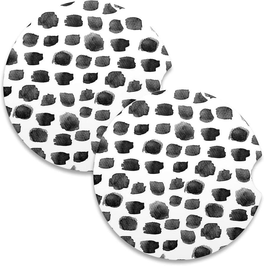 Nipichsha Car Coaster for Cup Holders, 2 Pack Absorbent Ceramic Car Cup Holder Coaster for Drinks... | Amazon (US)