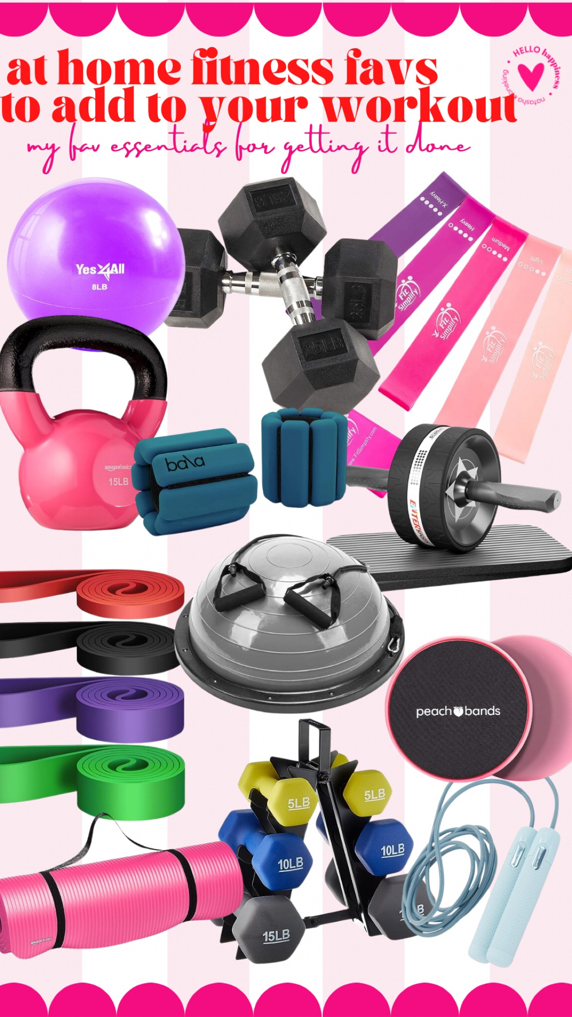 At home fitness favs to add to your workout 

#LTKMostLoved #LTKover40 #LTKfitness