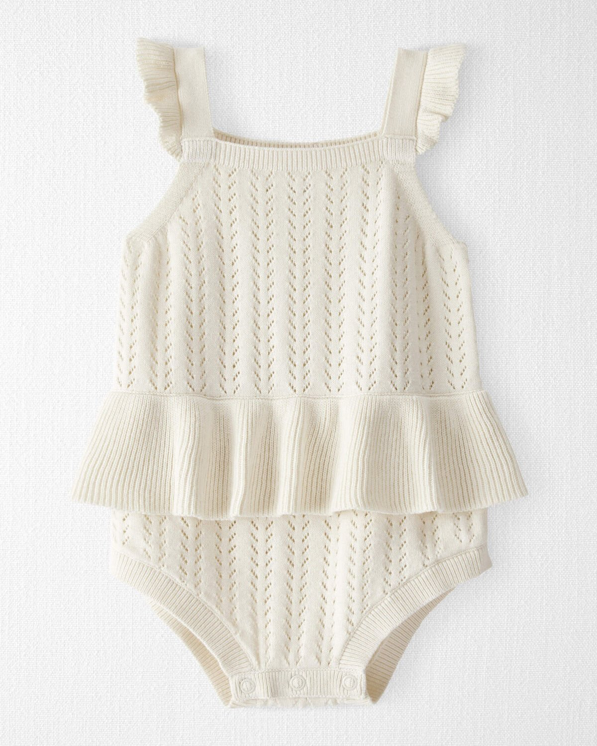Baby Girl Organic Cotton Sweater Knit Bubble | Carter's Inc