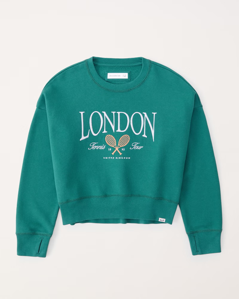 girls destination crew sweatshirt | girls | Abercrombie.com | Abercrombie & Fitch (US)