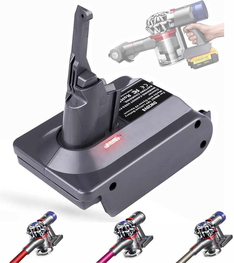 YMWLKJ V8 Battery Adapter for Dyson, V8 Adapter fit for Dewalt 20V Battery to Replace for Dyson V... | Amazon (US)