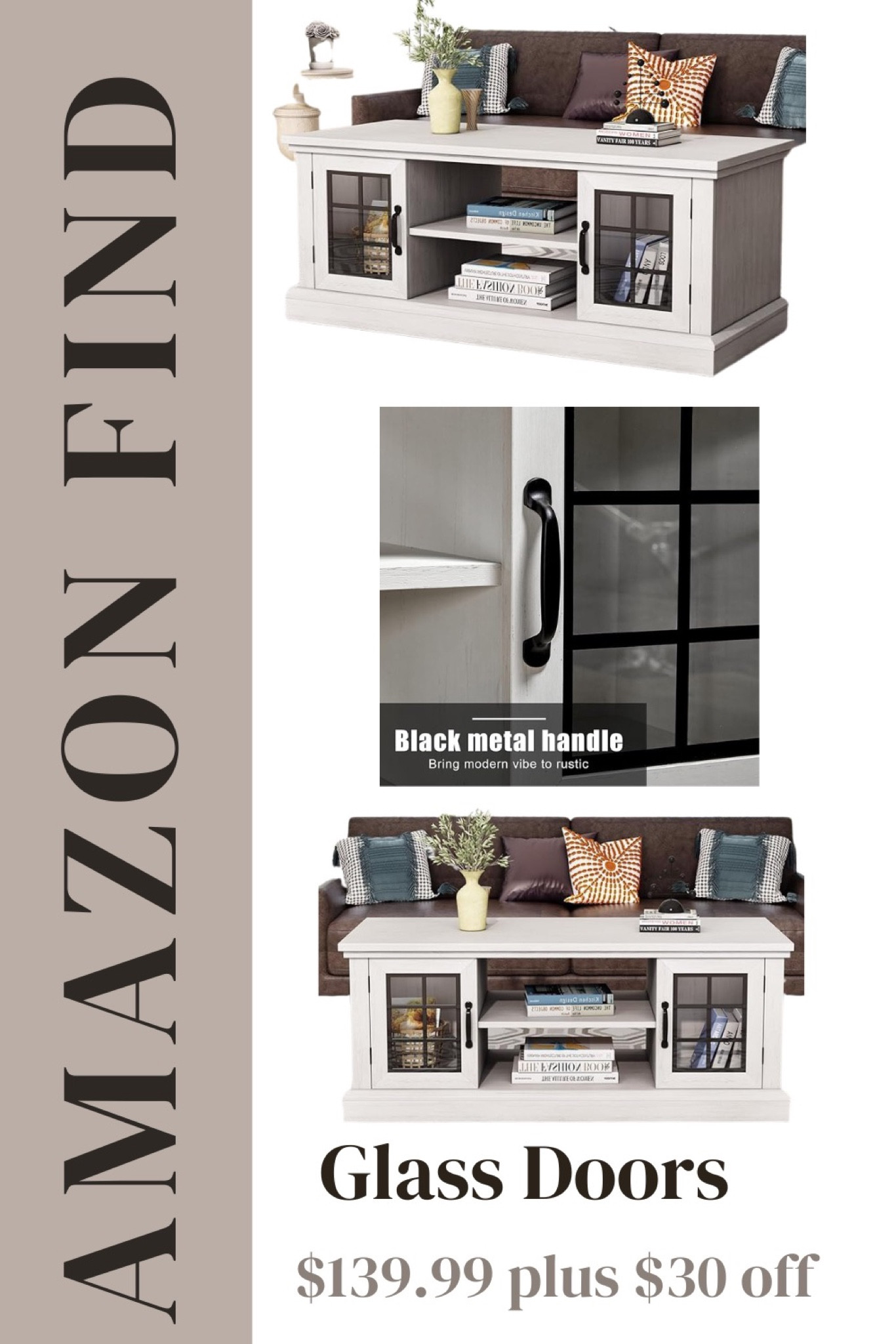 Unlock the perfect coffee table for your home! This stunning glass-door beauty from Amazon is now on sale, PLUS take an extra $30 off. Don't miss out on this stylish and budget-friendly deal. ☕✨ #AmazonFinds #SaveBig

#LTKhome #LTKsalealert