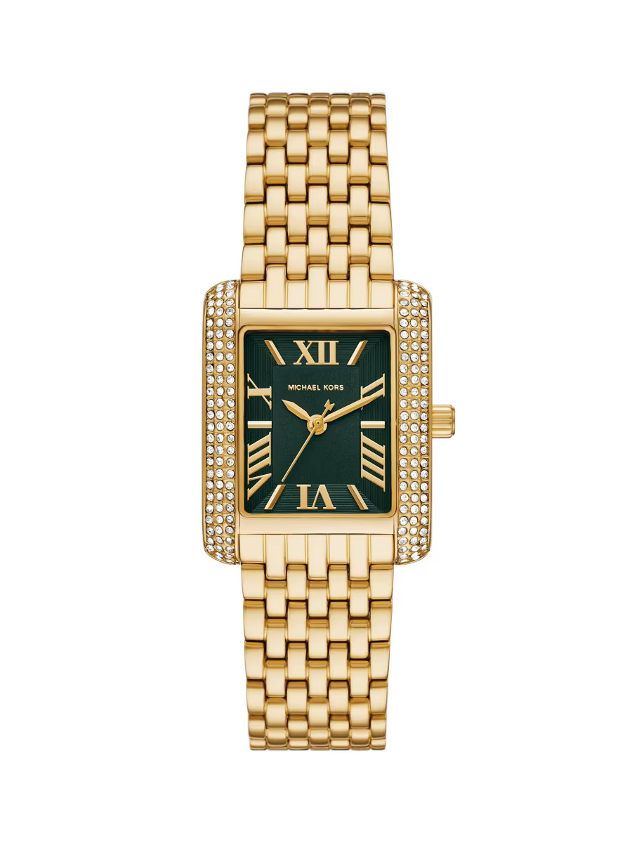 Emery Goldtone & Rhinestone Three-Hand Watch | Saks Fifth Avenue