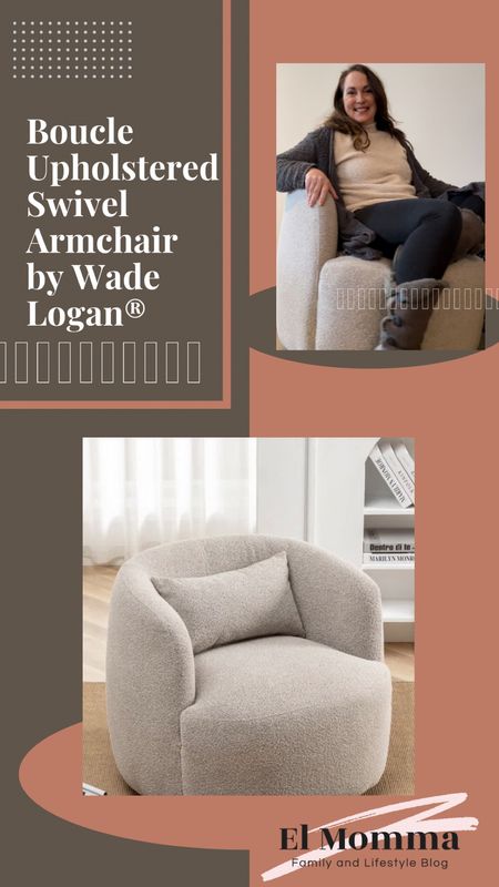 Arijit 34" Wide Boucle Upholstered Swivel Armchair. The swivel accent armchair provides a chic place to sip a cup of coffee, dive into a fabulous book, or just whittle away the time comfortably.
Arrives fully assembled and ready to use.


#LTKhome #LTKMostLoved