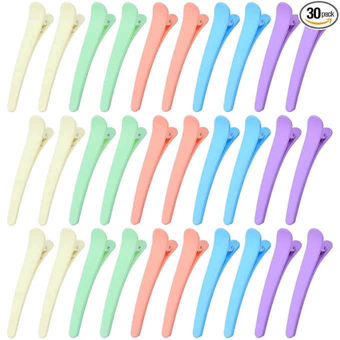 Lawie 30 Pack 7.5 CM 3 Inch Large Colorful Plastic Alligator Hair Clips for Styling Pin Hair Clip... | Amazon (US)