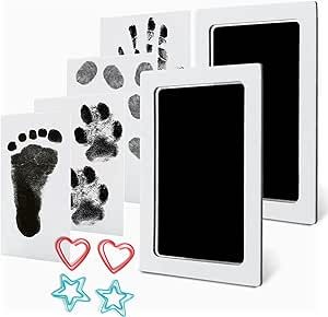 Baby Handprint and Footprint Ink Kits Pads 2 Pack Medium Size Pet Paw Print Ink Kits for Babies a... | Amazon (CA)