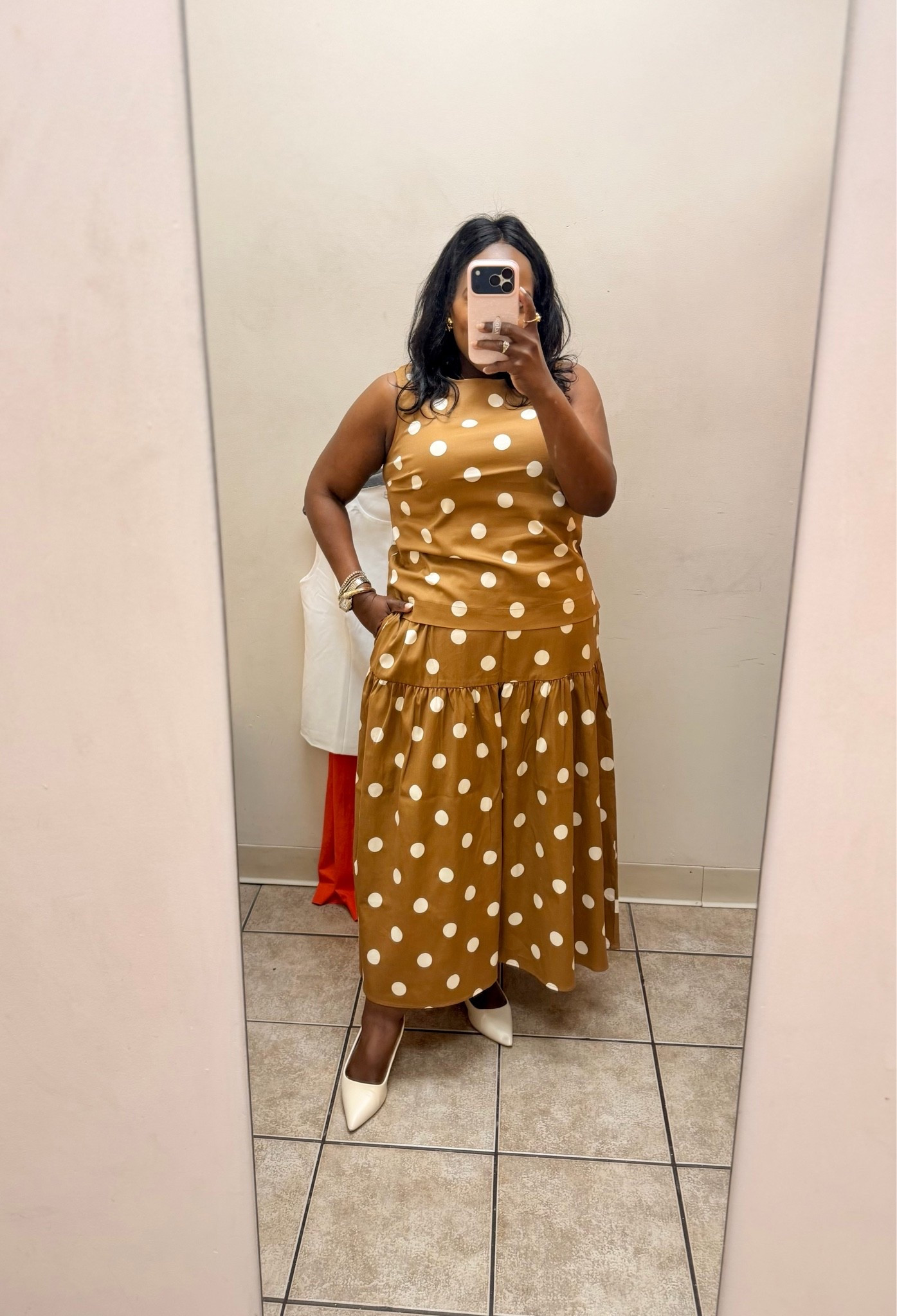 Obsessed with this polka dot skirt set from Cato Fashions. Wearing the medium in tank and large in skirt.

#LTKgrwm #LTKootd #LTKdayinmylife