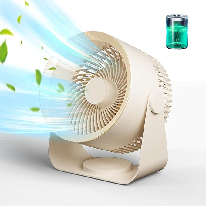 desktop fan, 6 inches, 3 speed, up and down 90° adjustable, suitable for living room, portable c... | Amazon (US)