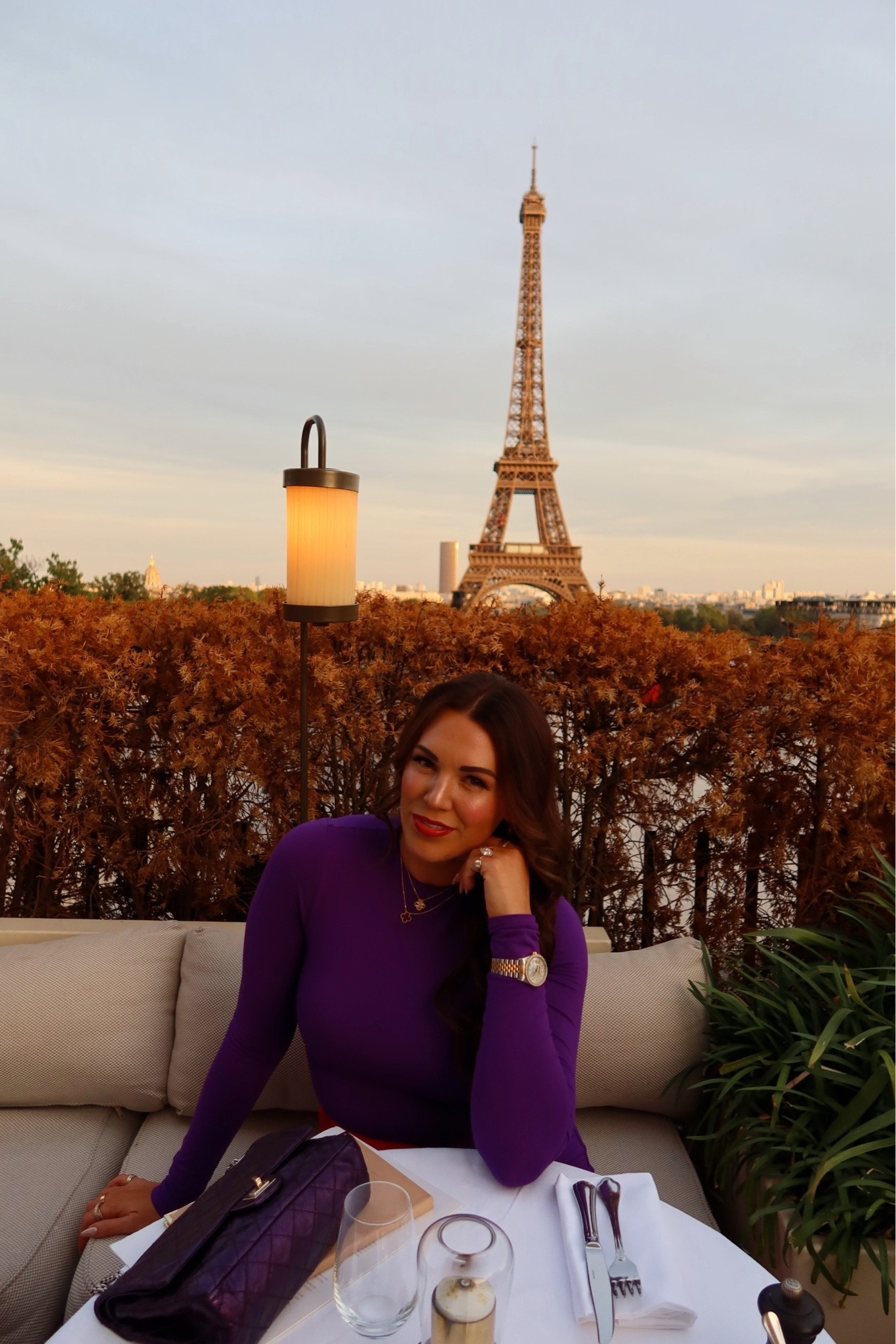 curvy midsize purple look for dinner in Paris! wearing size medium in dress (it’s tight! bodycon!) and under $100 💜❤️

#LTKSeasonal #LTKMidsize #LTKTravel