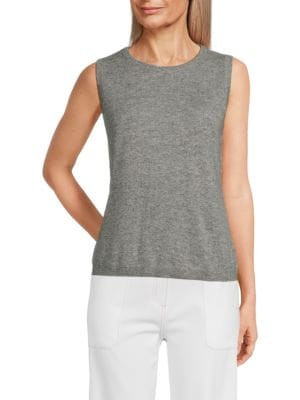 100% Cashmere Basic Crewneck Tank Top | Saks Fifth Avenue OFF 5TH